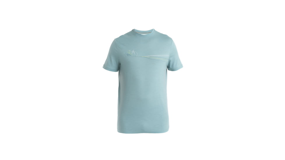 Icebreaker Merino 150 Tech Lite III SS Tee Cadence Paths - Mens, Cloud Ray, Medium, IB0A56WMA75M