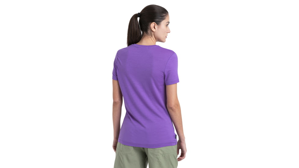 Icebreaker Merino 150 Tech Lite III SS Tee Camping Circle - Womens, Magic, Medium, IB0A56YDB73M