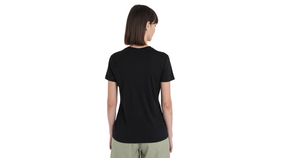 Icebreaker Merino 150 Tech Lite III SS Tee IB Grown Naturally - Womens, Black, Large, IB0A56YF001L