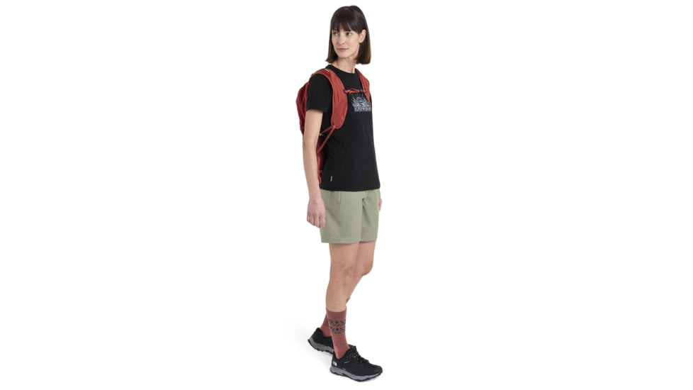 Icebreaker Merino 150 Tech Lite III SS Tee IB Grown Naturally - Womens, Black, Large, IB0A56YF001L