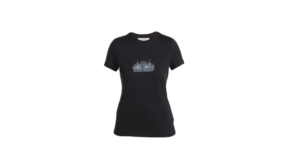 Icebreaker Merino 150 Tech Lite III SS Tee IB Grown Naturally - Womens, Black, Large, IB0A56YF001L