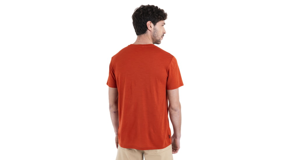 Icebreaker Merino 150 Tech Lite III SS Tee Trail Hiker - Mens, Molten, Large, IB0A56WZA84L