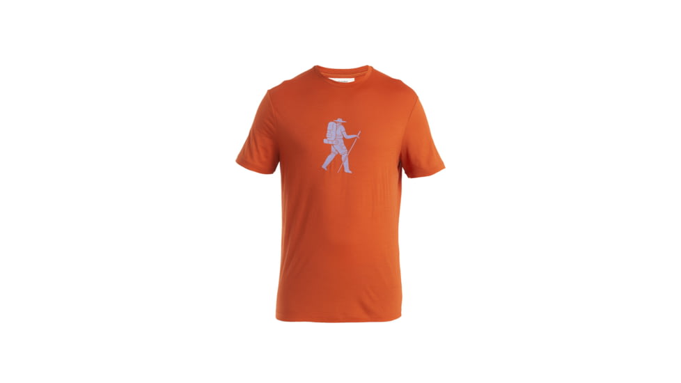 Icebreaker Merino 150 Tech Lite III SS Tee Trail Hiker - Mens, Molten, Large, IB0A56WZA84L