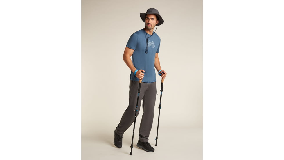 Icebreaker Merino 150 Tech Lite SS T-Shirt Adventure Ride - Mens, Dawn, Small, IB0A576IA76S