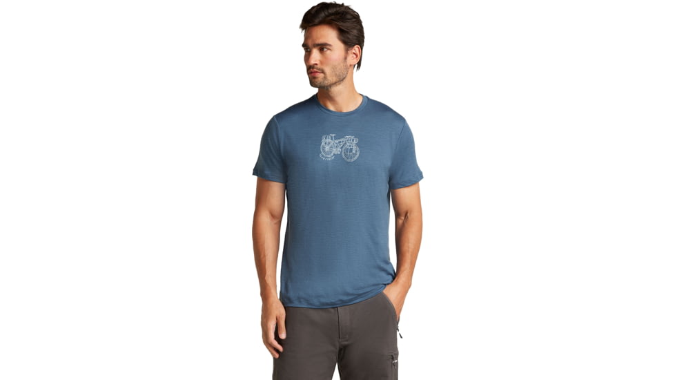 Icebreaker Merino 150 Tech Lite SS T-Shirt Adventure Ride - Mens, Dawn, Small, IB0A576IA76S