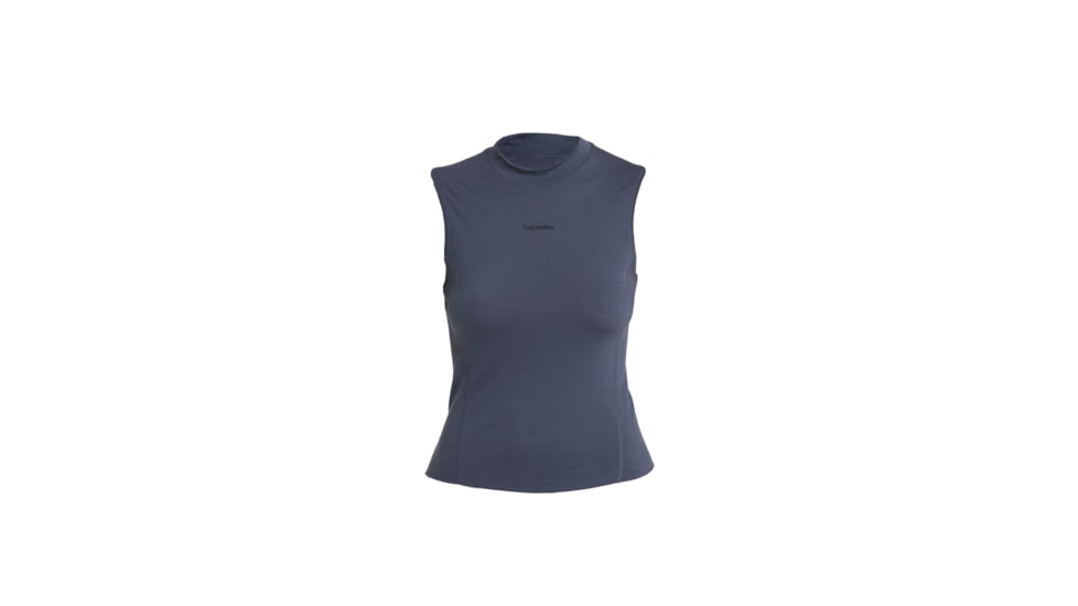 Icebreaker Merino 200 Hike Mock Neck Tank Top - Womens, Graphite, Small, IB0A56YQ884S