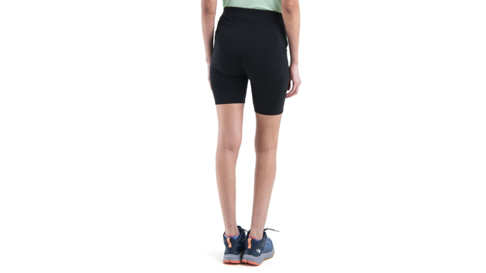 Icebreaker Merino 260 Fastray II 8in High Rise Shorts - Womens, Black, Small, IB0A56XJ001S