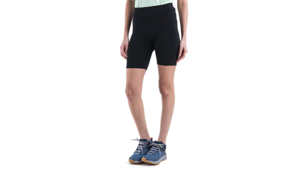 Icebreaker Merino 260 Fastray II 8in High Rise Shorts - Womens, Black, Small, IB0A56XJ001S