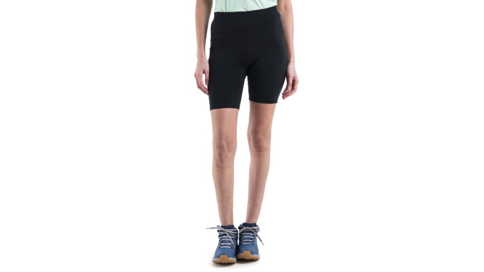 Icebreaker Merino 260 Fastray II 8in High Rise Shorts - Womens, Black, Small, IB0A56XJ001S