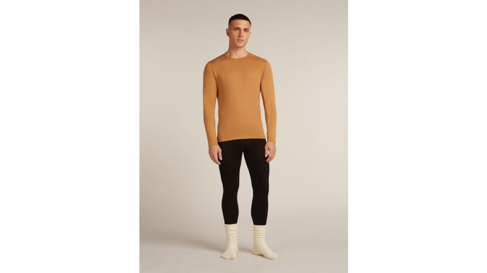 Icebreaker Merino 260 Tech Long Sleeve Crew Thermal Top - Mens, Trail, Extra Large, IB1043710GRXL