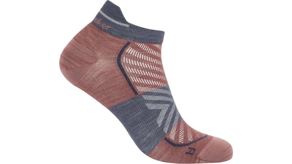 Icebreaker Merino Blend Run+ Ultralight Micro Socks - Mens, Carob/Graphite, Large, IB0A56VH0FFL