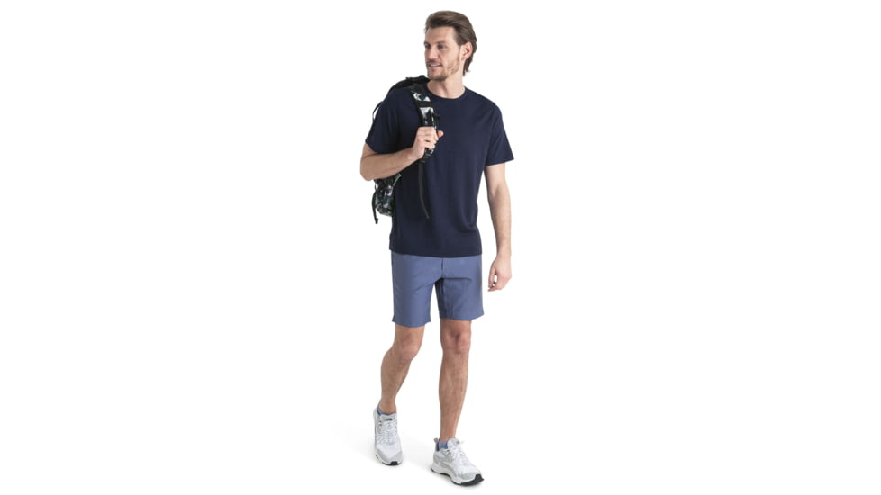 Icebreaker Merino Linen SS T-Shirt - Mens, Midnight Navy, Small, IB0A56OQ401S