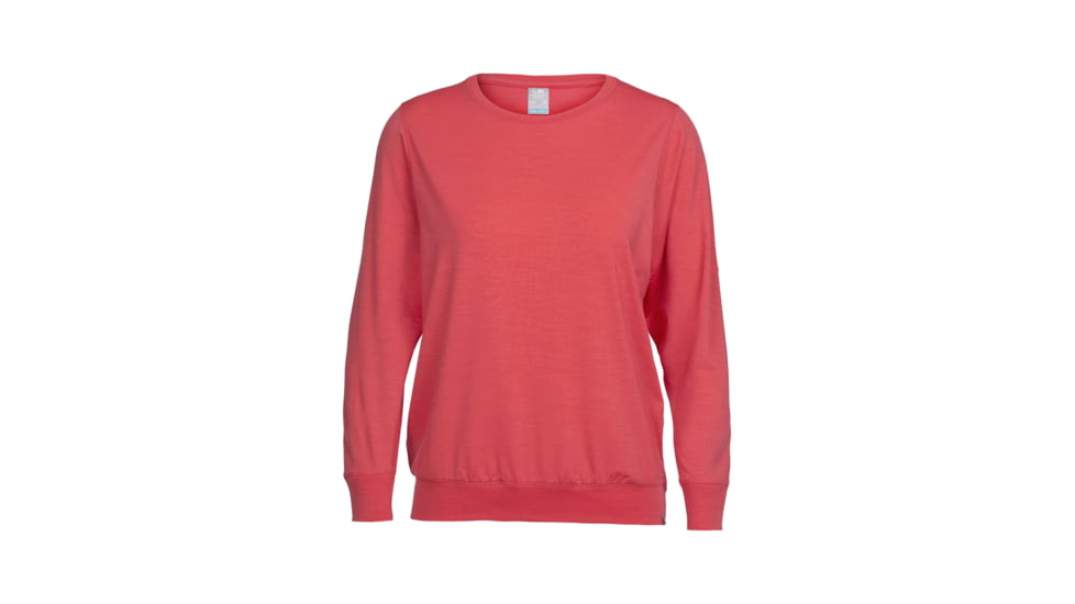 Icebreaker Mira Long Sleeve Crewe - Women's, Poppy Red, Extra Large, 104178601XL