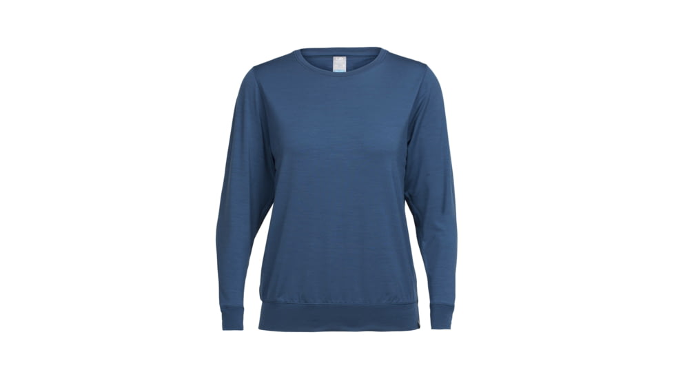 Icebreaker Mira Long Sleeve Crewe - Women's, Prussian Blue, Small, 104178401S