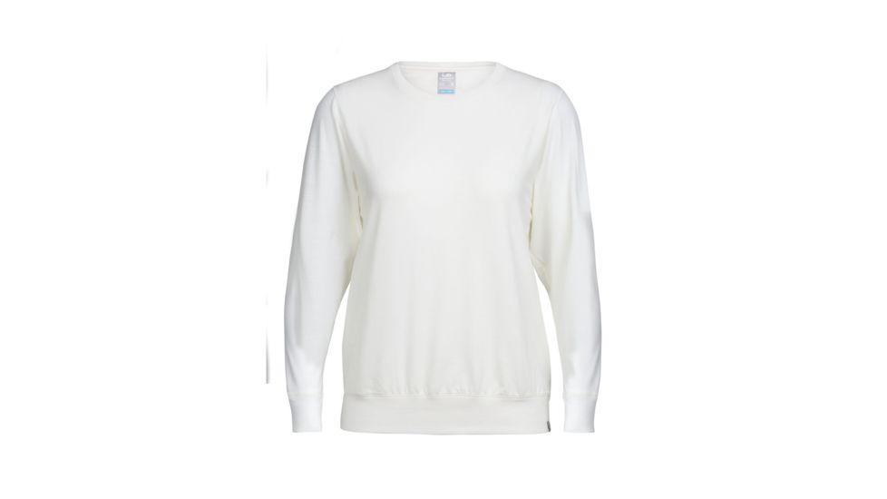 Icebreaker Mira Long Sleeve Crewe - Women's, Snow, Medium, 104178101M