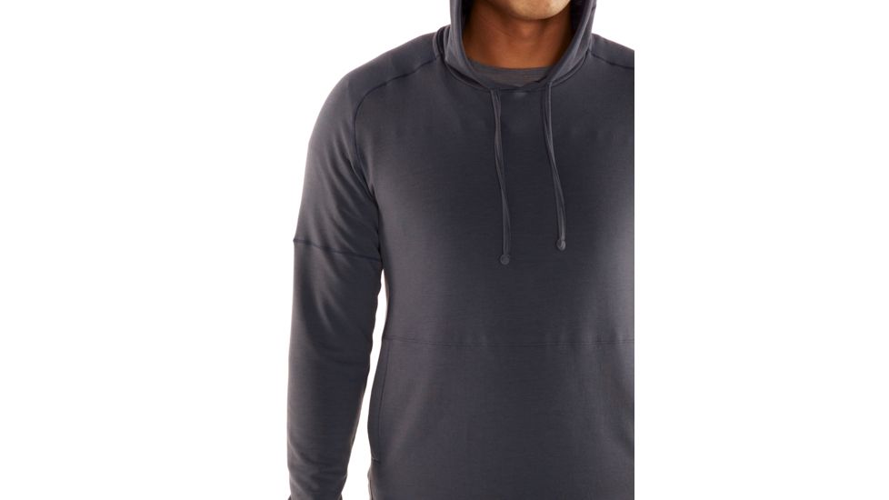 Icebreaker Cool-Lite Momentum Long Sleeve Hood - Men's, Panther, Medium, 103615004M