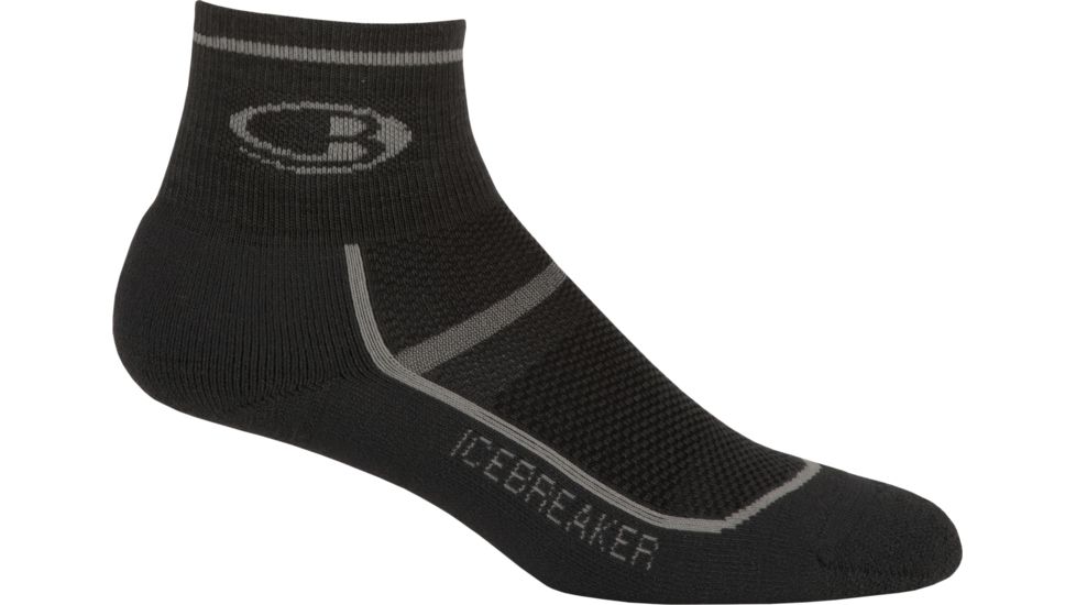 Icebreaker Multisport Ultralite Mini Sock - Men's-Oil/Silver/Oil-Large