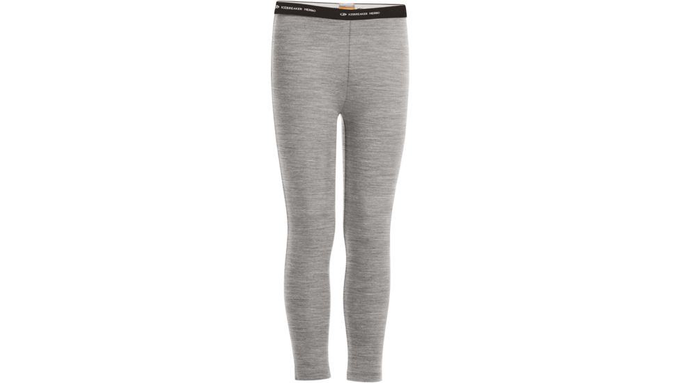 Icebreaker Oasis Leggings - Kids'-Gritstone Heather-6