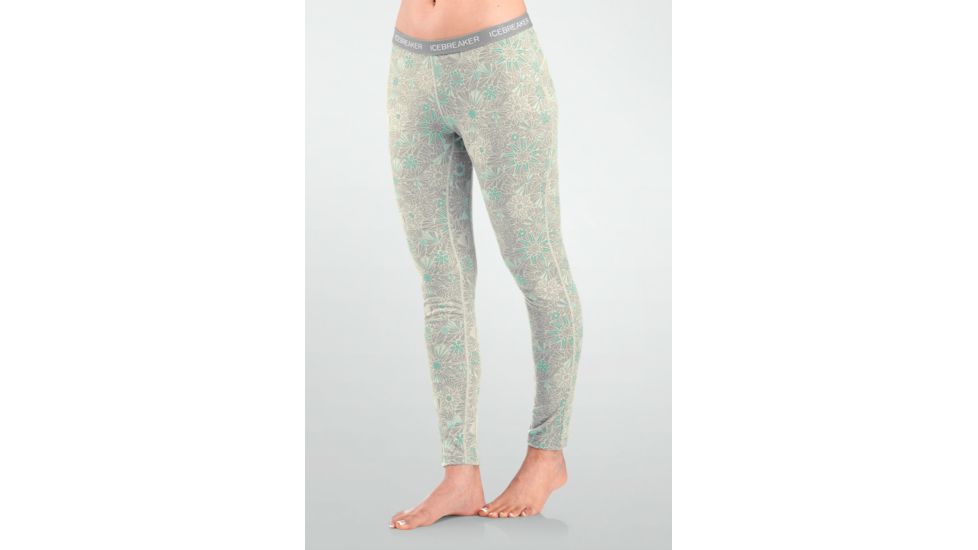 Icebreaker Oasis Leggings - Women's-Quartz Snow-Regular Inseam-Large