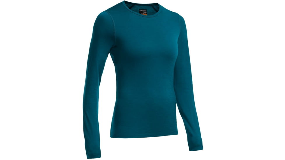 Icebreaker Oasis Long Sleeve Crew Top - Womens-Night-Small