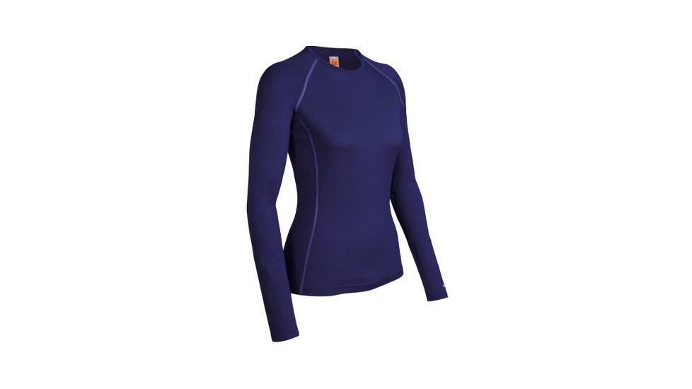 Icebreaker Oasis Long Sleeve Crewe 200 - Women's-X-Small-Blizzard