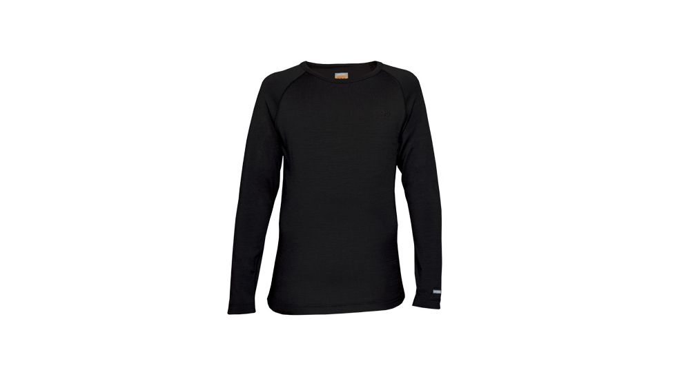 Icebreaker Oasis Long Sleeve Crewe 200 - Kid's-10-Black