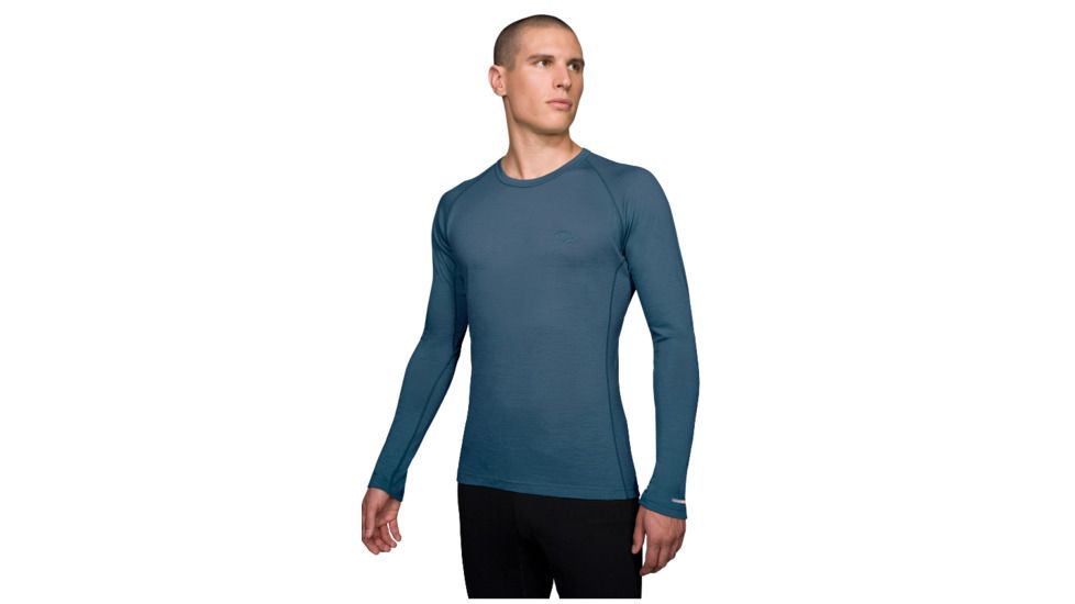Icebreaker Oasis Long Sleeve Crewe 200 - Men's-Thunder-Medium