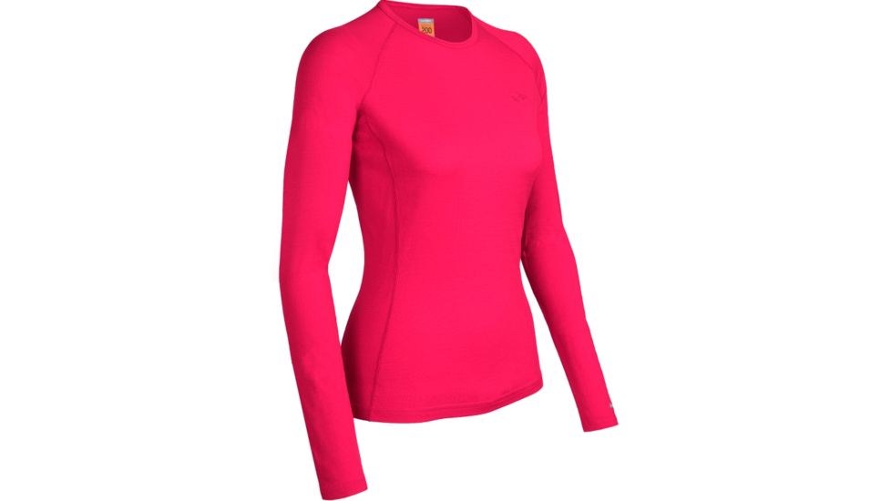 Icebreaker Oasis Long Sleeve Crewe 200 - Women's-X-Small-Cherub