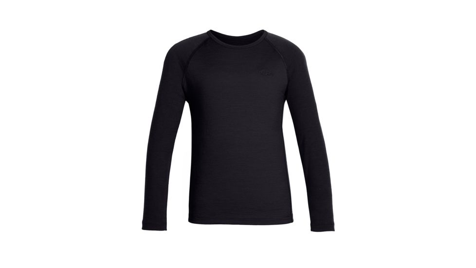 Icebreaker Oasis Long Sleeve Crewe, Black, 2, 10386300102