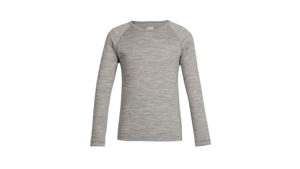 Icebreaker Oasis Long Sleeve Crewe, Gritstone Hthr, 2, 10386300202