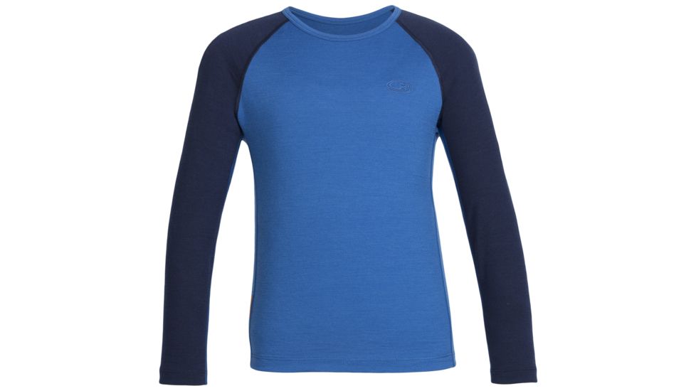 Icebreaker Oasis Long Sleeve Crewe - Kids'-6-Pelorus/Admiral