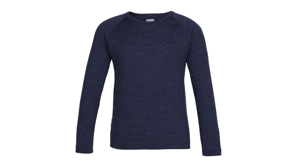 Icebreaker Oasis Long Sleeve Crewe - Kids'-6-Fathom Heather