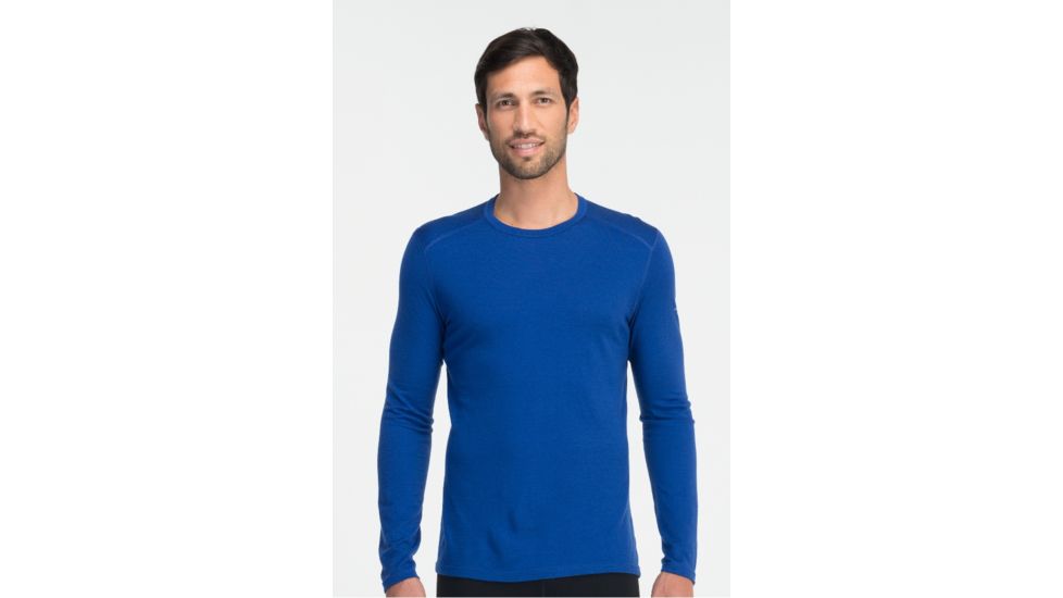 Icebreaker Oasis Long Sleeve Crewe Top - Men's-Concord-Large