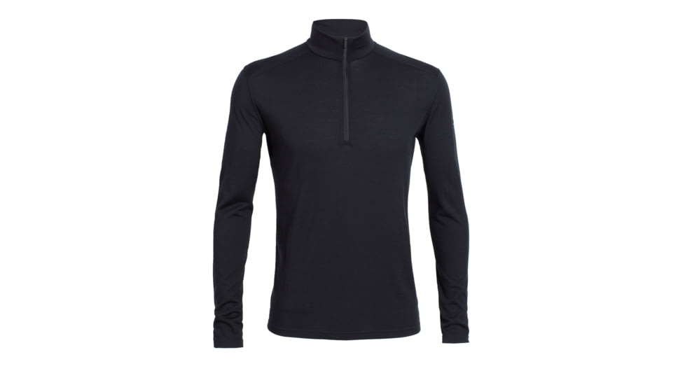 Icebreaker Oasis Long Sleeve Half Zip, Black, 3XL, 100477001XXXL
