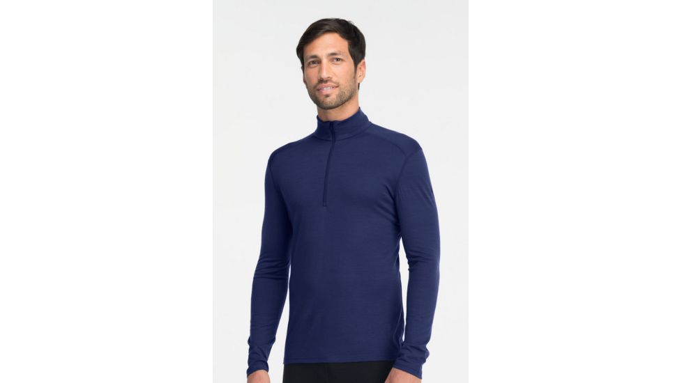 Icebreaker Oasis Long Sleeve Half Zip Top - Men's-Admiral-Large