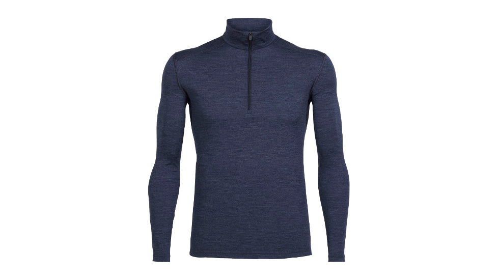 Icebreaker Oasis Long Sleeve Half Zip Top - Men's-Fathom Heather-Medium