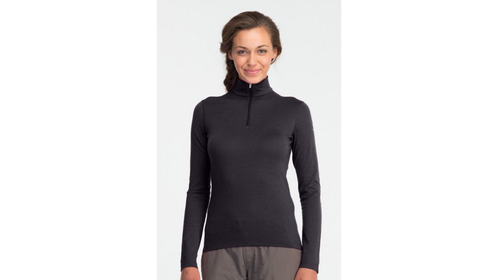 Icebreaker Oasis Long Sleeve Half Zip Top - Women's-Cognac-X-Large