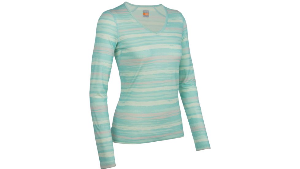 Icebreaker Oasis Long Sleeve V Shoreline Top - Women's-Teardrop-Large