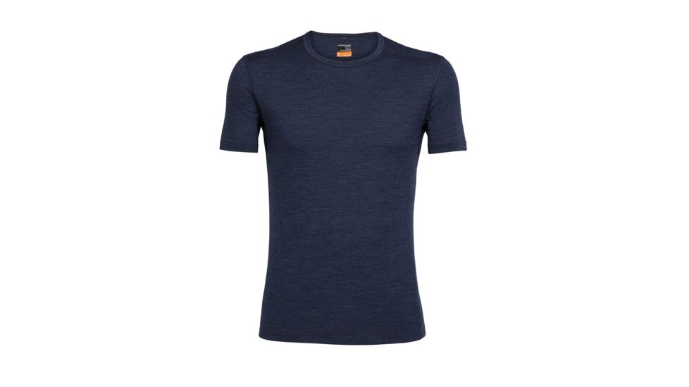 Icebreaker Oasis Short Sleeve Crewe, Fathom Hthr, L, 100475406L