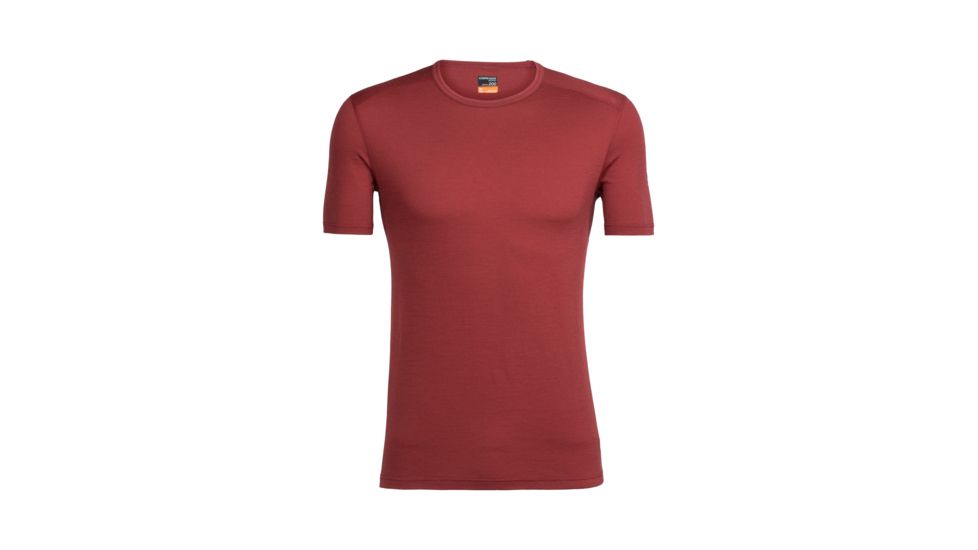 Icebreaker Oasis Short Sleeve Crewe, Vintage Red, M, 100475603M