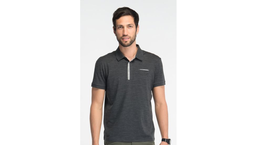 Icebreaker Outdoor Lite Crew Sock Clearance - Men's-Oil/Silver/Black-Small