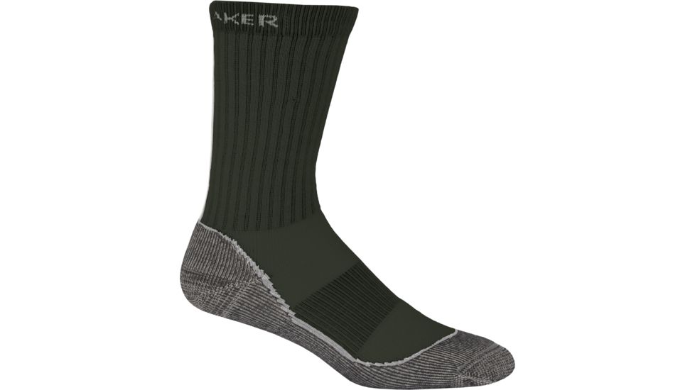 Icebreaker Outdoor Lite Crew Sock - Men's-Sage/Silver/Oil-Large