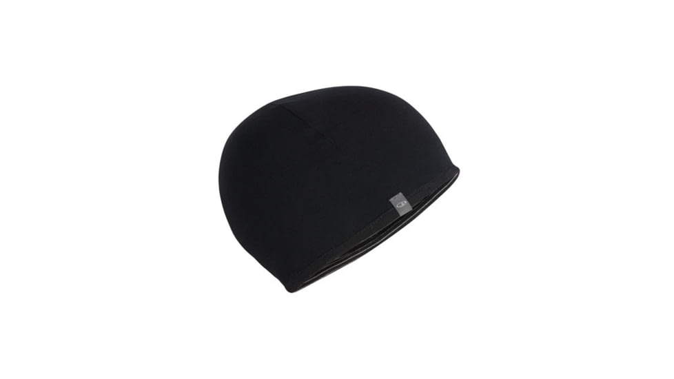 Icebreaker Pocket Hat, Black/Snow, One Size, IBM200009OS