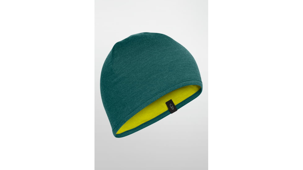 Icebreaker Pocket Hat-Pine/Charteuse-One Size