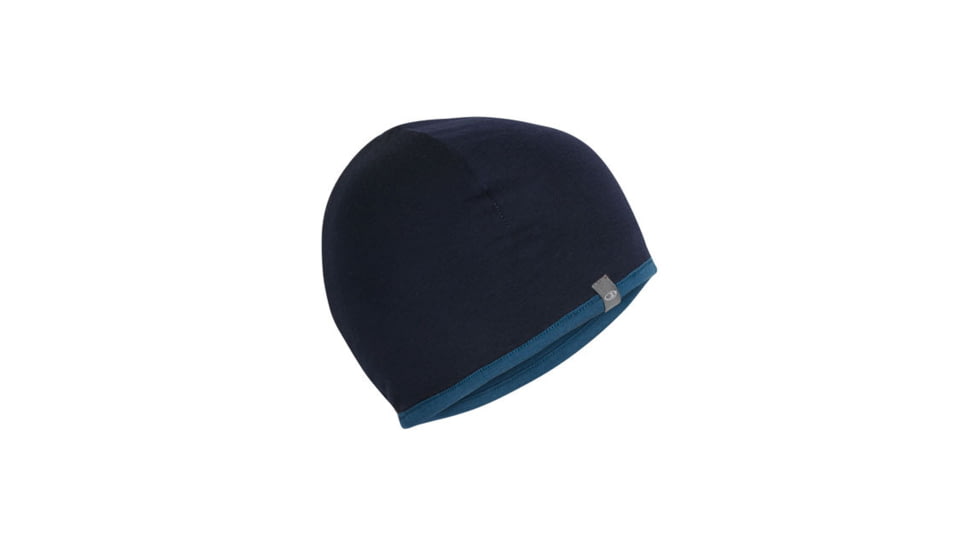 Icebreaker Pocket Hat, Prussian Blue/Midnight Navy, One Size, IBM200411OS