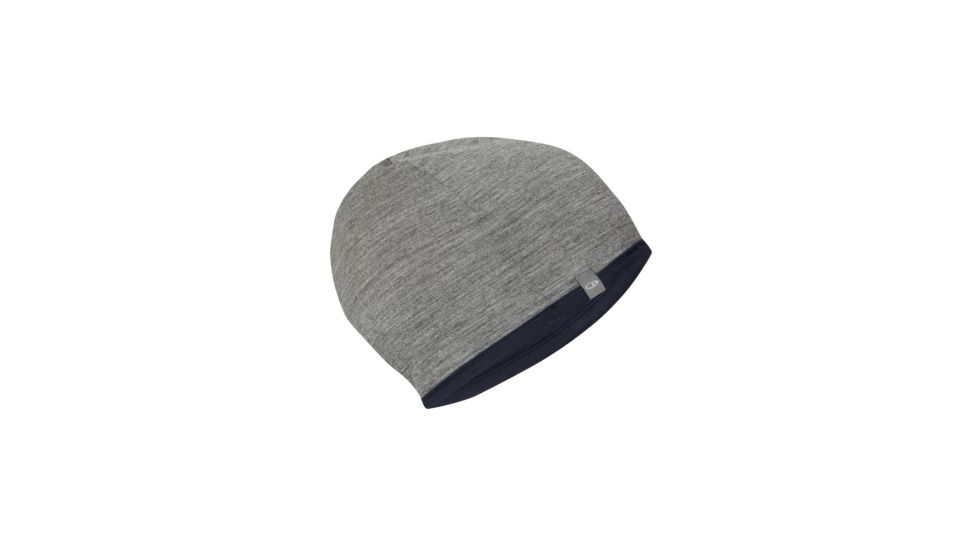 Icebreaker Pocket Hat, Unisex, Midnight Navy/Gritstone Hthr, One Size, IBM200413OS
