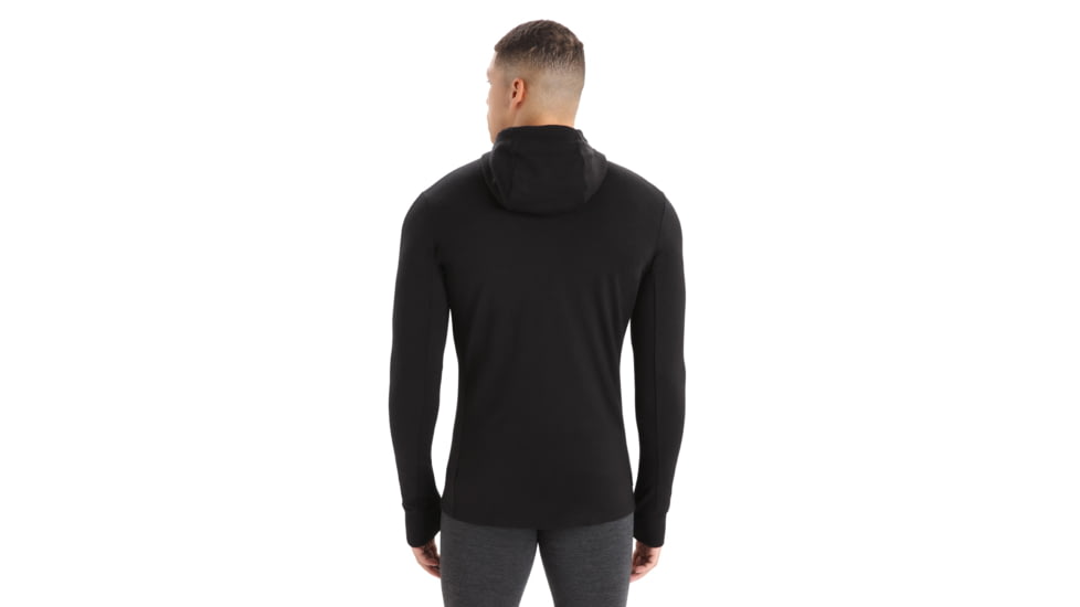 Icebreaker Quantum III Long Sleeve Zip Hoodie - Men's, Black, Large, IB0A59JX001L