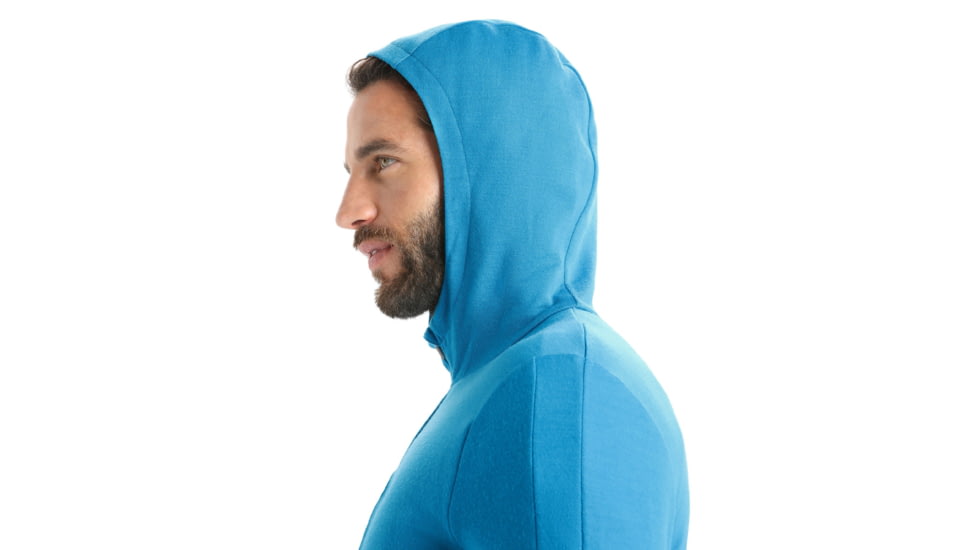 Icebreaker Quantum III Long Sleeve Zip Hoodie - Mens, Lazurite/Royal Navy, 2XL, IB0A59JX569XXL