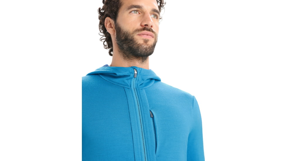 Icebreaker Quantum III Long Sleeve Zip Hoodie - Mens, Lazurite/Royal Navy, 2XL, IB0A59JX569XXL