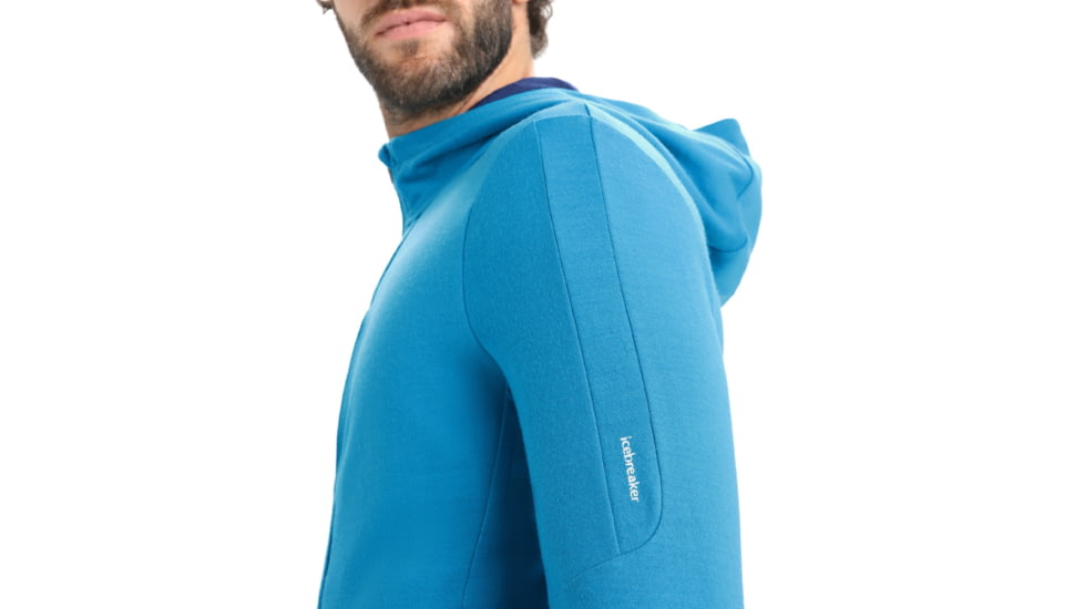 Icebreaker Quantum III Long Sleeve Zip Hoodie - Mens, Lazurite/Royal Navy, 2XL, IB0A59JX569XXL